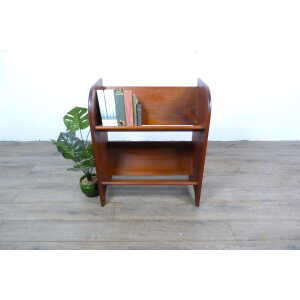 Danish Mid-Century Teak Magazine Rack Book Slope
