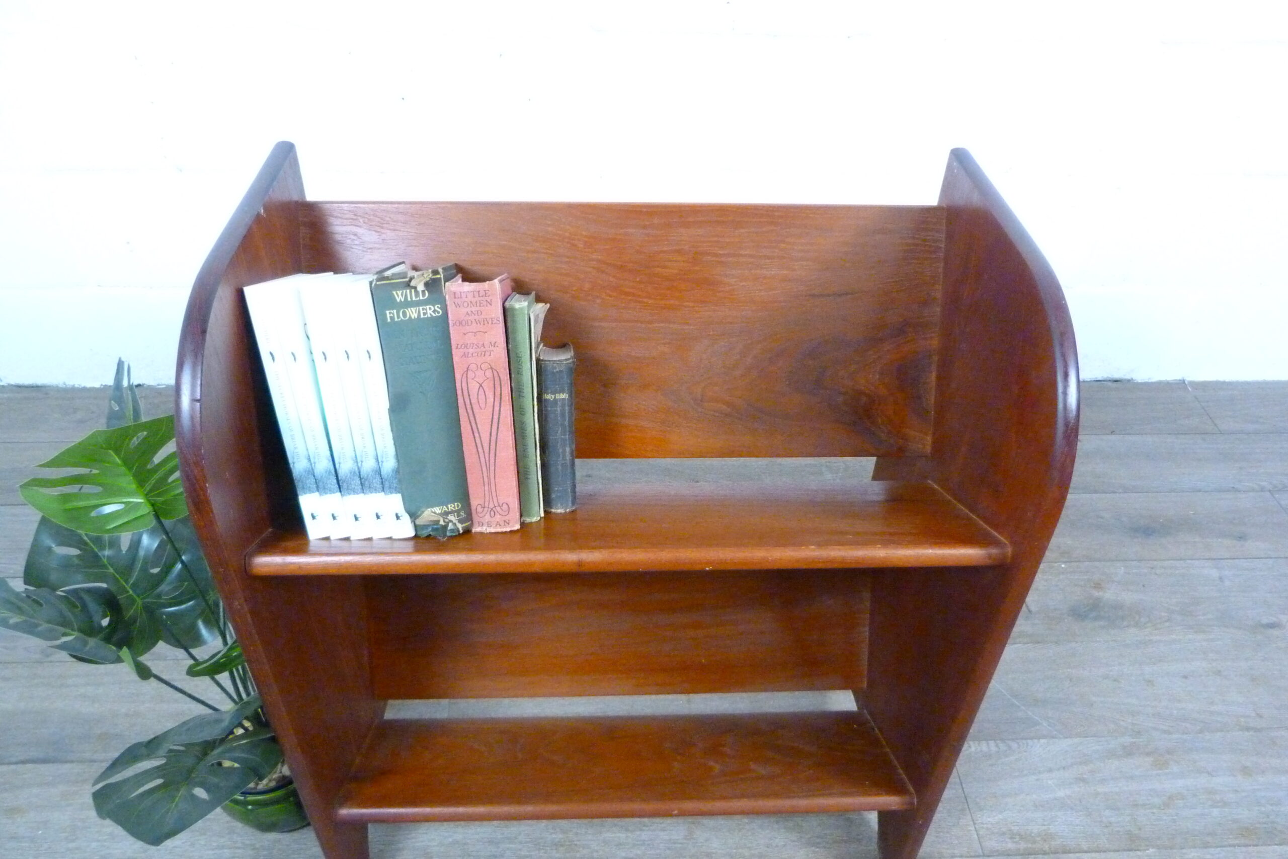Danish Mid-Century Teak Magazine Rack Book Slope