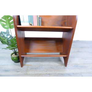 Danish Mid-Century Teak Magazine Rack Book Slope
