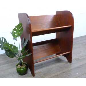 Danish Mid-Century Teak Magazine Rack Book Slope