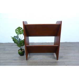 Danish Mid-Century Teak Magazine Rack Book Slope