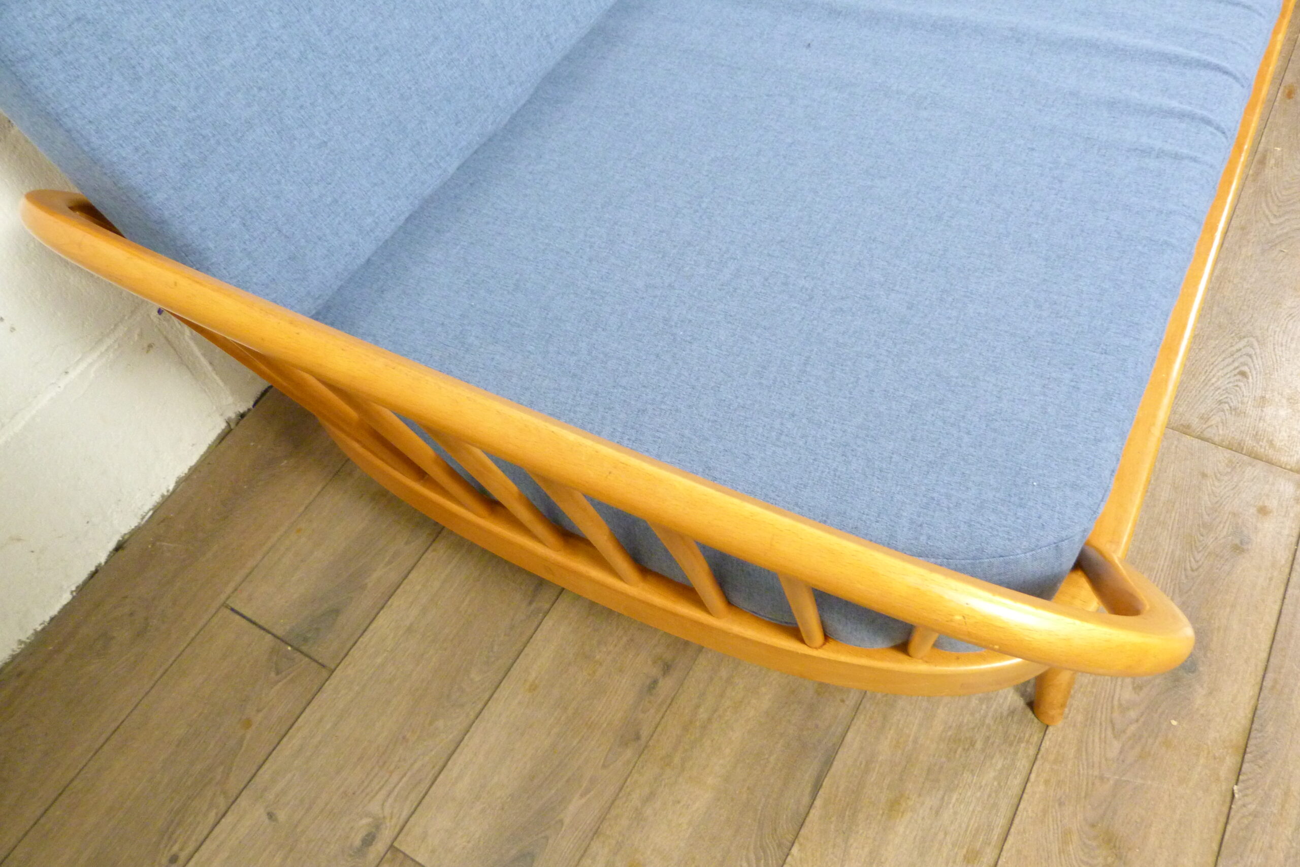 Ercol Studio Couch-Day Bed in Denim Fabric