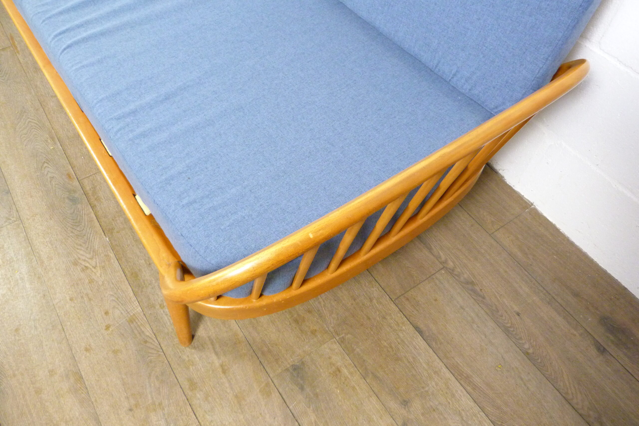 Ercol Studio Couch-Day Bed in Denim Fabric