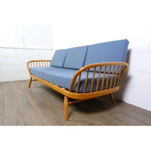 Ercol Studio Couch-Day Bed in Denim Fabric