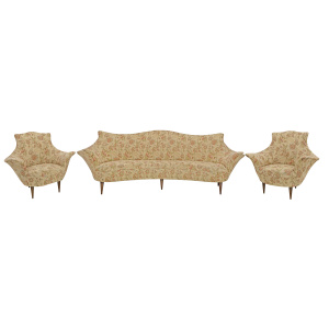 Pair of Manta Mid-Century Modern Italian Armchairs, 1950s