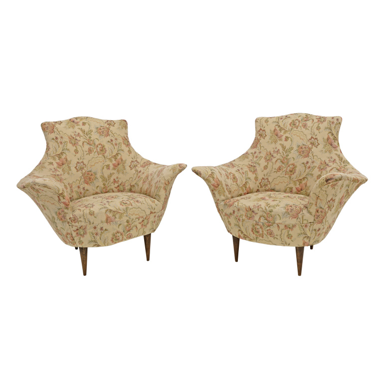 Pair of Manta Mid-Century Modern Italian Armchairs, 1950s - Image 2