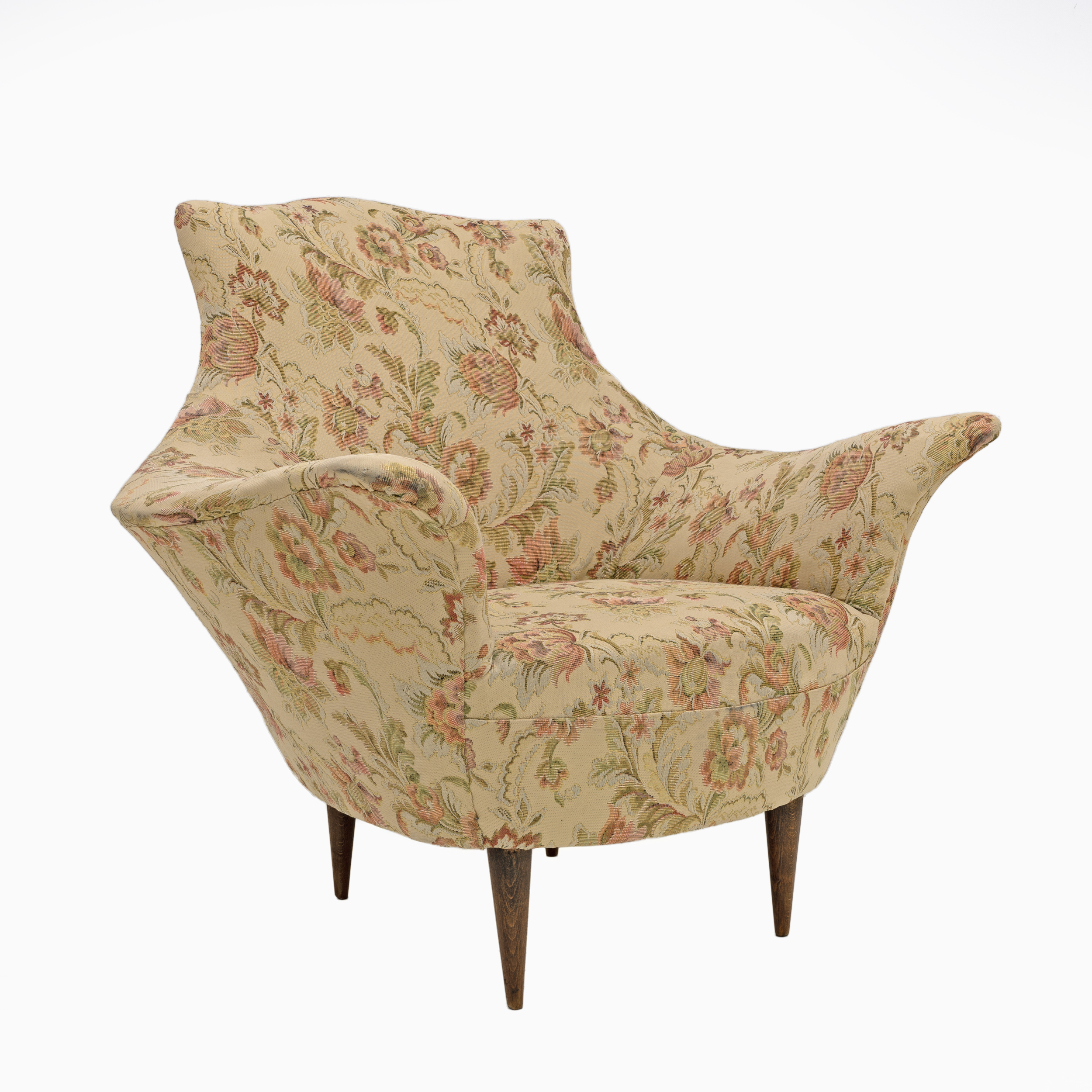 Pair of Manta Mid-Century Modern Italian Armchairs, 1950s