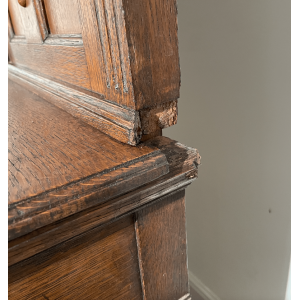 Antique 19th Century Mirror Back Sideboard In Oak