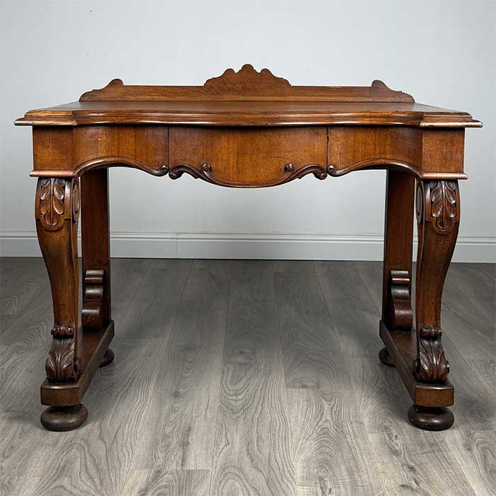 Antique 19th Century Console Table / Side Table In Oak