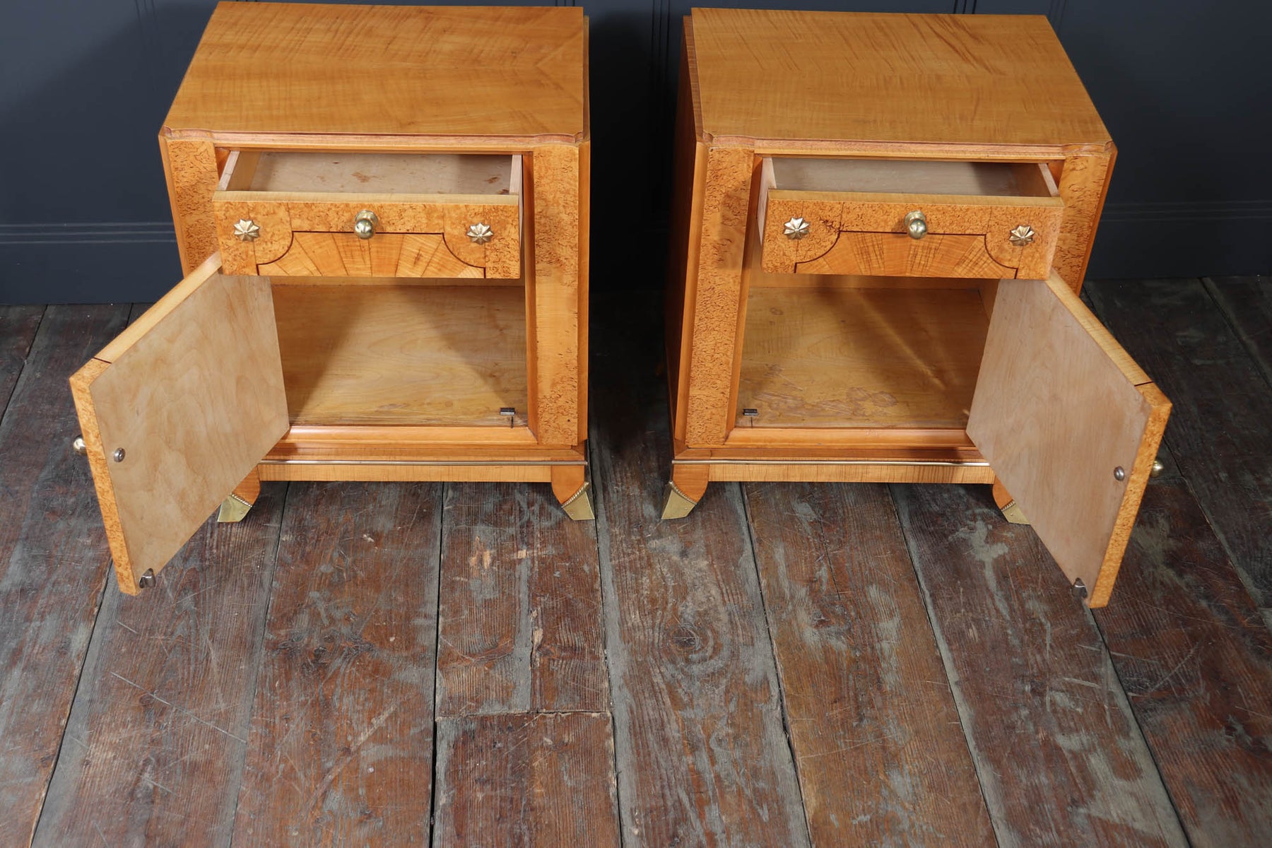 Stunning French Art Deco Bedside Cabinets