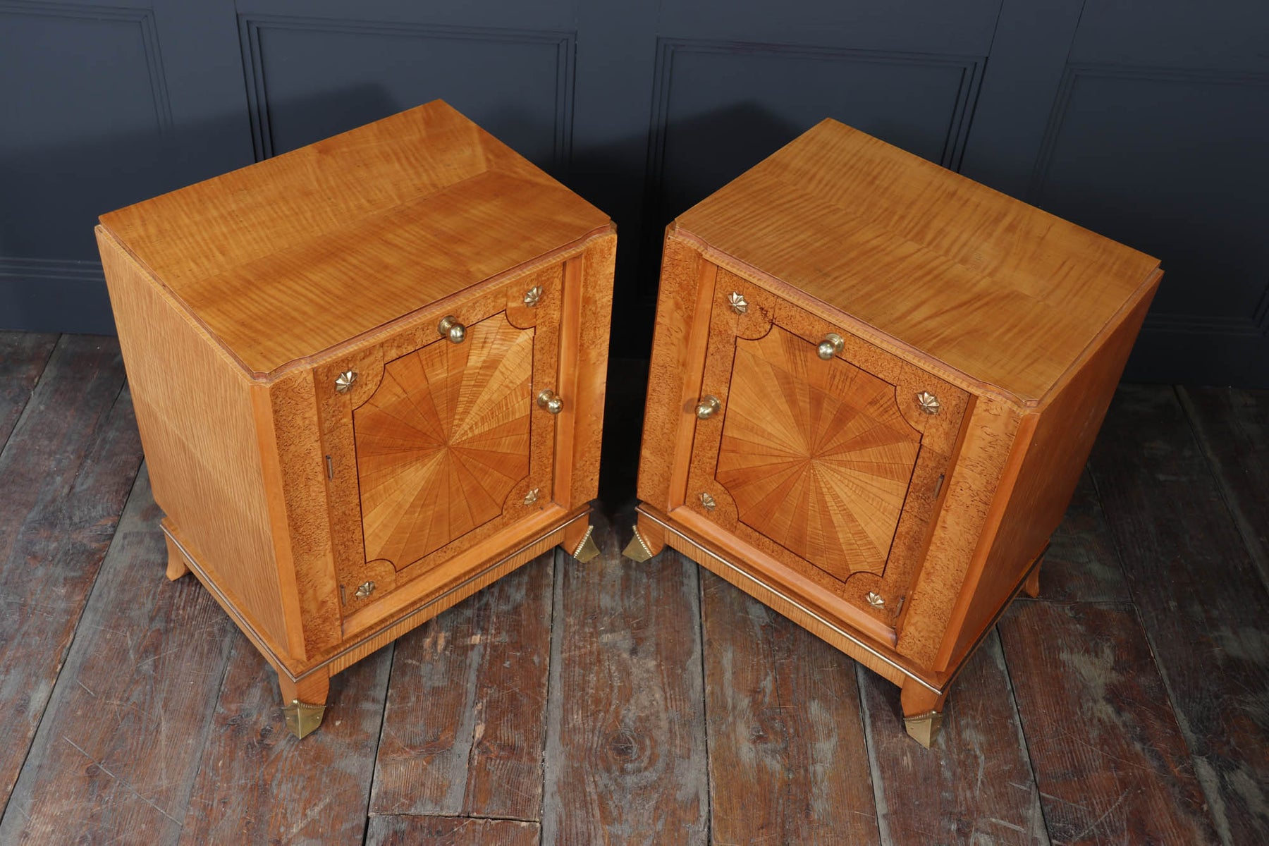 Stunning French Art Deco Bedside Cabinets