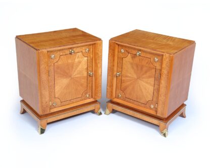 Stunning French Art Deco Bedside Cabinets - Image 4