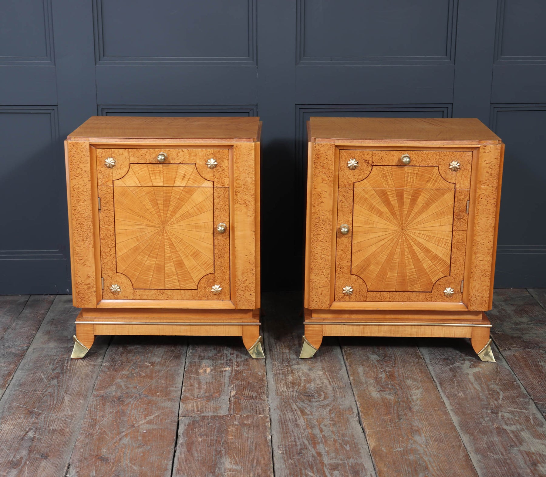 Stunning French Art Deco Bedside Cabinets
