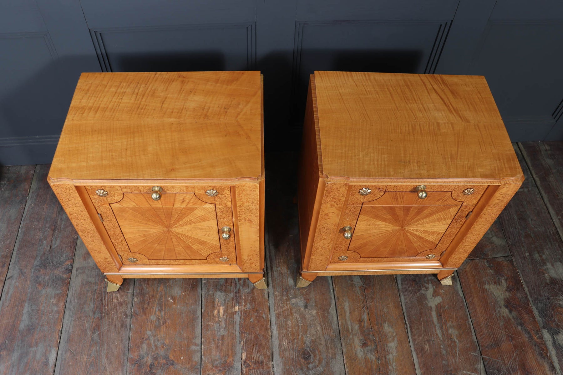 Stunning French Art Deco Bedside Cabinets