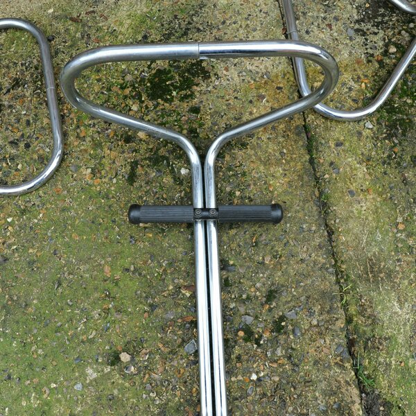 Vintage Chrome Tractor Stool By Rodney Kinsman For OMK Design, 1960s, Set Of 3