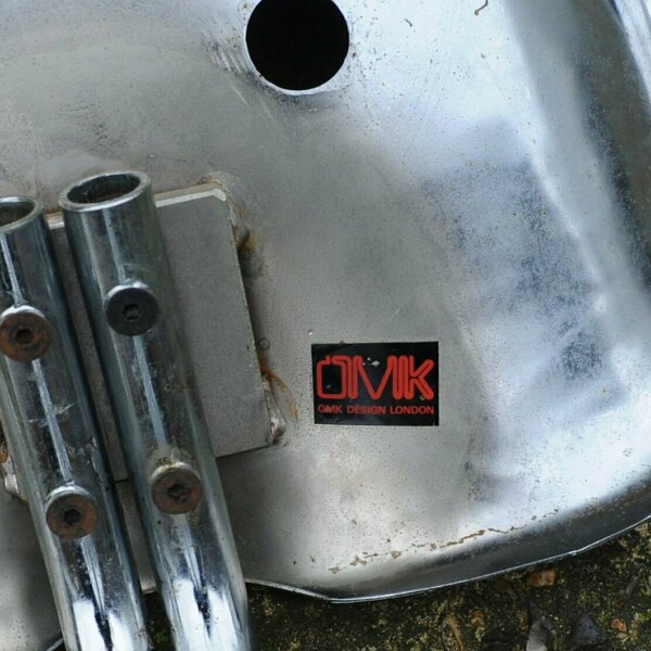 Vintage Chrome Tractor Stool By Rodney Kinsman For OMK Design, 1960s, Set Of 3