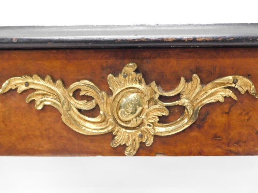 A 19th Century Continental Walnut And Ebonised Bureau Plat Or Library Table