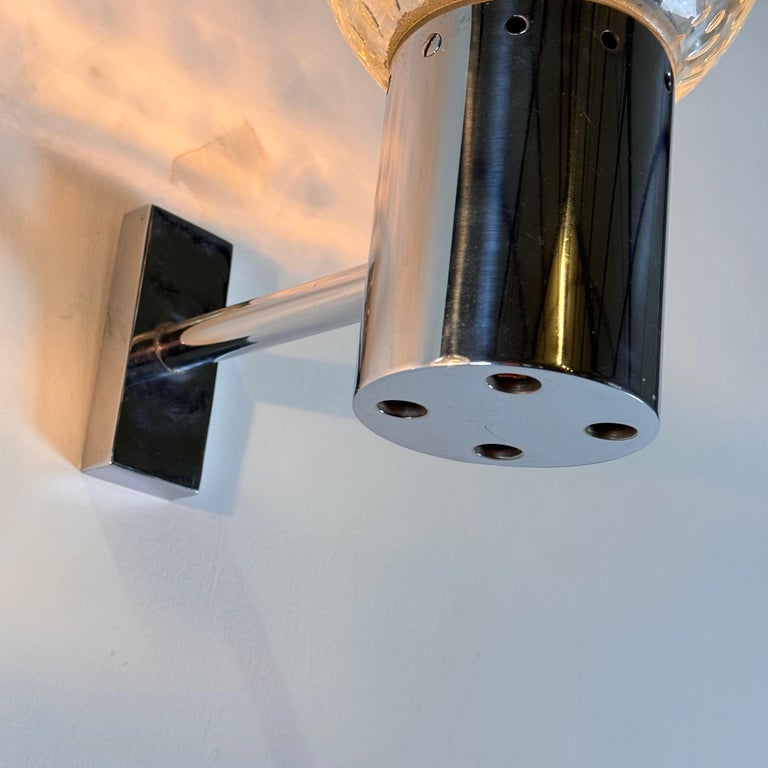 A Pair of Gino Sarfatti and Archimede Seguso Sconces for Seguso, 1950s