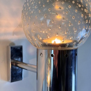 A Pair of Gino Sarfatti and Archimede Seguso Sconces for Seguso, 1950s