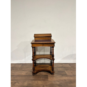 Antique Inlaid Walnut Davenport Style Desk