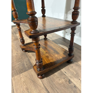 Antique Inlaid Walnut Davenport Style Desk