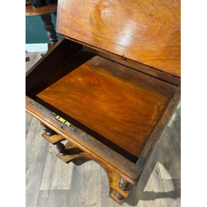Antique Inlaid Walnut Davenport Style Desk