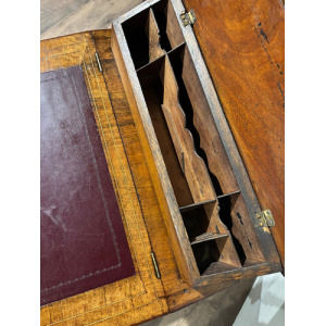 Antique Inlaid Walnut Davenport Style Desk