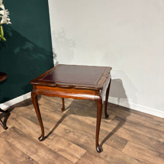 Antique Mahogany Leather Top Centre Table