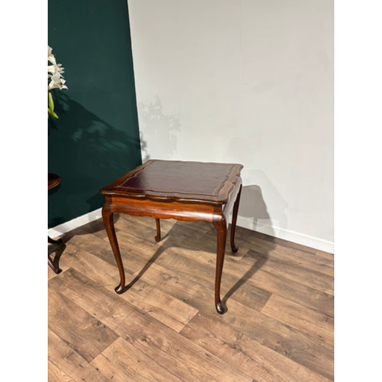 Antique Mahogany Leather Top Centre Table