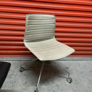 Arper Catifa 46 Studio / Office Chair Beige Leather