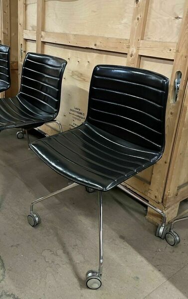 Arper Catifa 46 Studio / Office Chair Black Leather