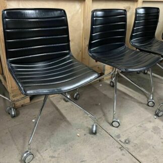 Arper Catifa 46 Studio / Office Chair Black Leather
