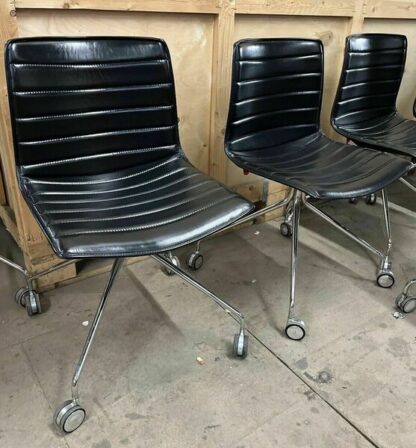Arper Catifa 46 Studio / Office Chair Black Leather