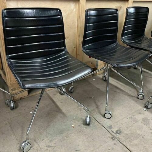 Arper Catifa 46 Studio / Office Chair Black Leather