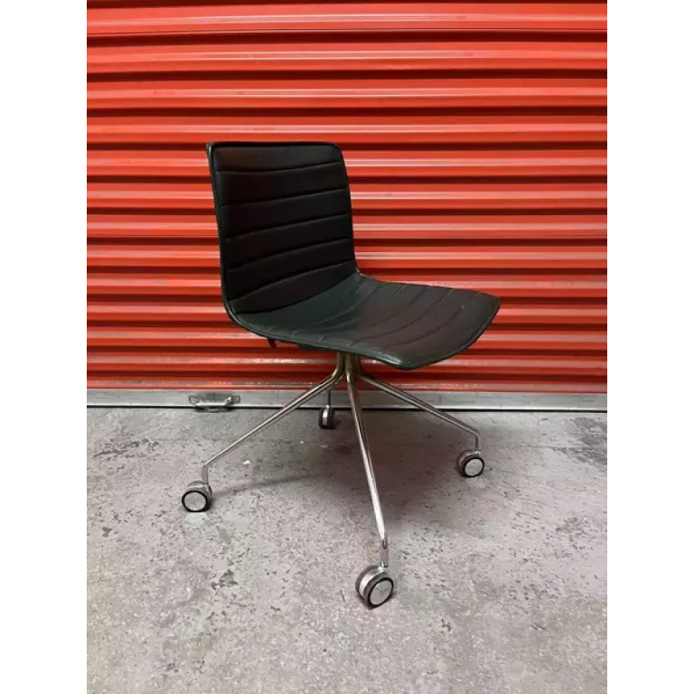 Arper Catifa 46 Studio / Office Chair Dark Green Leather Various Colours Avail