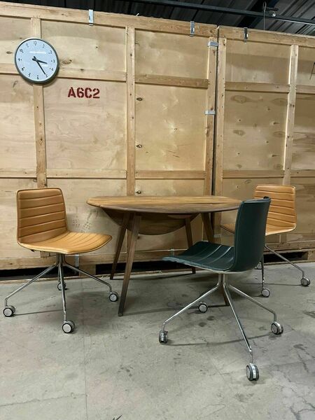 Arper Catifa 46 Studio / Office Chair Dark Green Leather Various Colours Avail