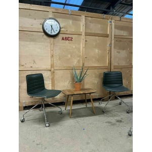 Arper Catifa 46 Studio / Office Chair Dark Green Leather Various Colours Avail