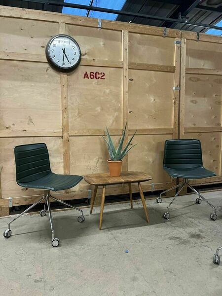 Arper Catifa 46 Studio / Office Chair Dark Green Leather Various Colours Avail