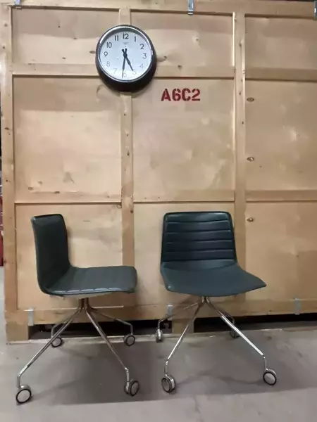 Arper Catifa 46 Studio / Office Chair Dark Green Leather Various Colours Avail