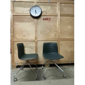 Arper Catifa 46 Studio / Office Chair Dark Green Leather Various Colours Avail