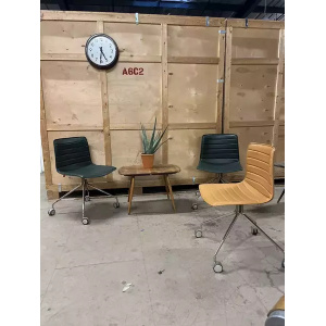Arper Catifa 46 Studio / Office Chair Dark Green Leather Various Colours Avail