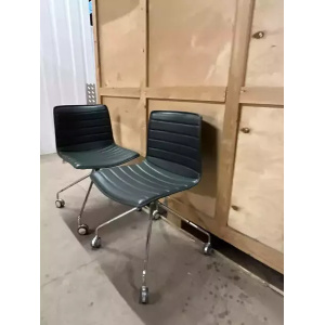 Arper Catifa 46 Studio / Office Chair Dark Green Leather Various Colours Avail