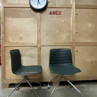 Arper Catifa 46 Studio / Office Chair Dark Green Leather Various Colours Avail