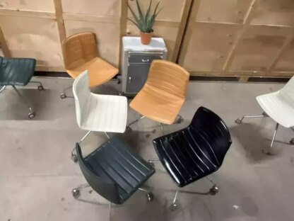 Arper Catifa 46 Studio / Office Chair Dark Green Leather Various Colours Avail