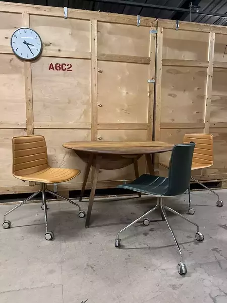 Arper Catifa 46 Studio / Office Chair Dark Green Leather Various Colours Avail