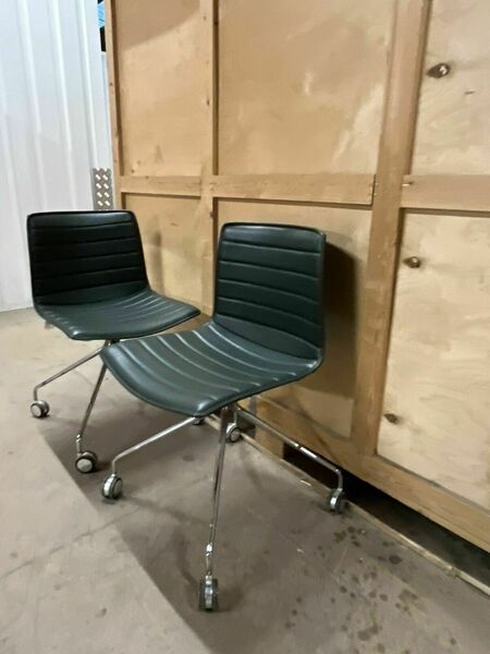 Arper Catifa 46 Studio / Office Chair Dark Green Leather Various Colours Avail
