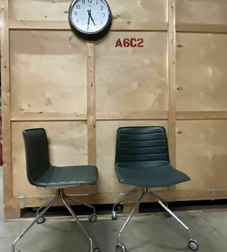 Arper Catifa 46 Studio / Office Chair Dark Green Leather Various Colours Avail