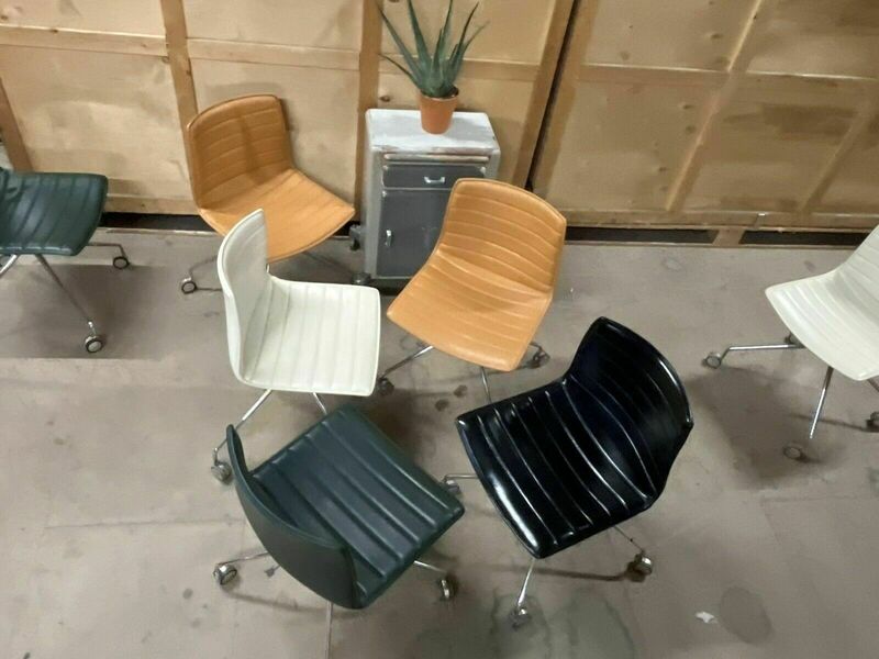 Arper Catifa 46 Studio / Office Chair Dark Green Leather Various Colours Avail