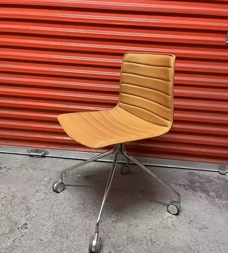 Arper Catifa 46 Studio / Office Chair Tan Leather
