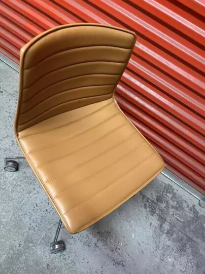 Arper Catifa 46 Studio / Office Chair Tan Leather